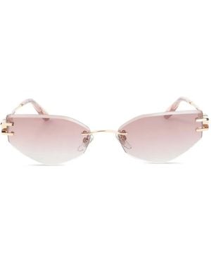Chopard Eckige Sonnenbrille Ohne Rahmen - Pink
