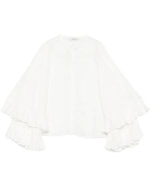 Dorothee Schumacher Blusa Con Ruches - Bianco