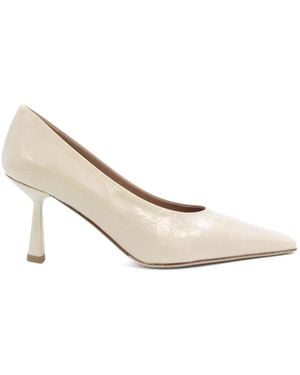 Notabene Emmy 70 Patent-Leather Square-Toe Pumps - White
