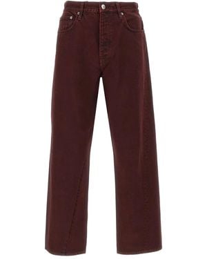 sunflower Wide Twist Jeans - Red