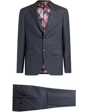 Etro Pinstripe Suit - Blue