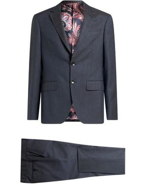 Etro Pinstripe Suit - Blue