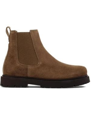 Birkenstock Bottines Highwood À Design Côtelé Et Languette - Marron