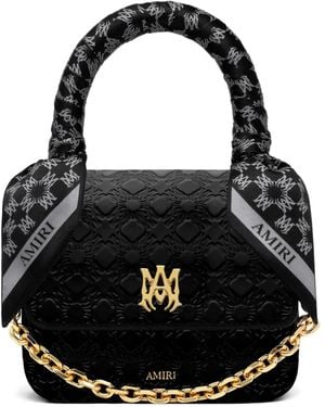Amiri Ma Quad Micro Embossed Tote Bag - Black