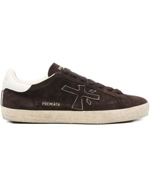 Premiata レザースニーカー - ブラウン