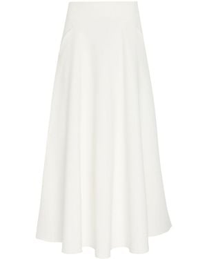 Rosetta Getty Arced Maxi Skirt - White