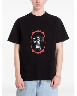 PATTA Boxing Graphic-Print T-Shirt - Black