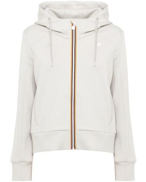 K-Way Divine Light Zip-Up Hoodie - White