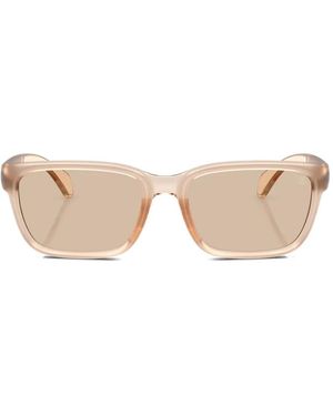 Moncler Slicka Rectangle-Frame Sunglasses - Pink