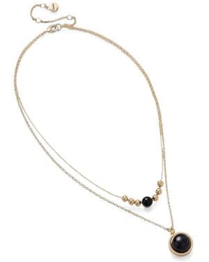 DKNY Camila Bead-Embellished Layered Necklace - White