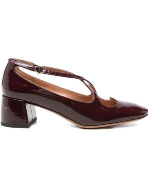 A.Bocca Two For Love Cross-Strap Pumps - Brown