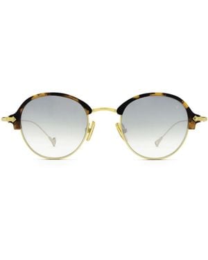 Eyepetizer Robert Round-Frame Sunglasses - Brown