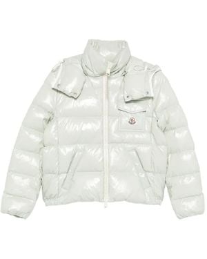 Moncler Andro Padded Shiny Jacket - White
