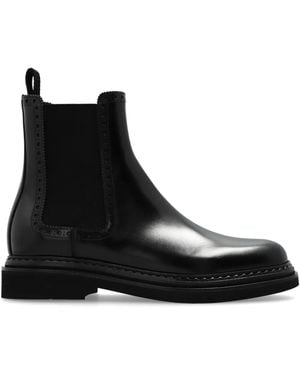Dolce & Gabbana Leather Chelsea Boots - Black