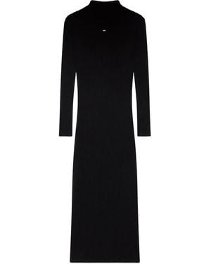 Gcds Long-Sleeve Maxi Dress - Black
