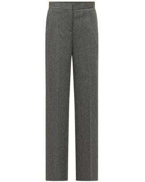 MSGM Straight-Leg Tailored Trousers - Grey