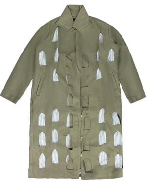 Who Decides War Cut-Out Coat - Green