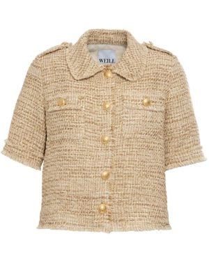 WEILL PARIS Chemise Boutonnée En Tweed - Neutre