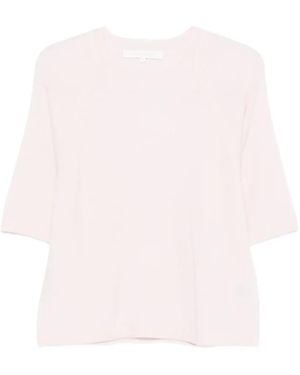 ABSOLUT CASHMERE Leana Short-Sleeve Raglan Jumper - Pink