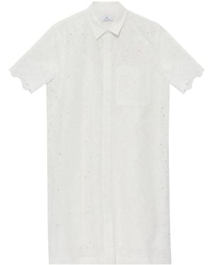 Paul Smith Embroidery Shirt Dress - White