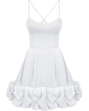 POST MERIDIEM Backless Bustier Mini Dress - White