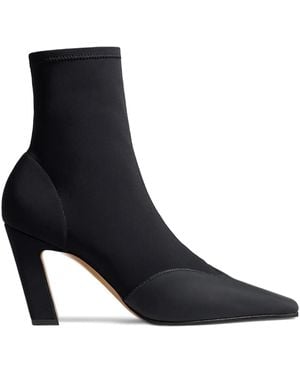 KHAITE 85Mm Nevada Pointed-Toe Heeled Boots - Black
