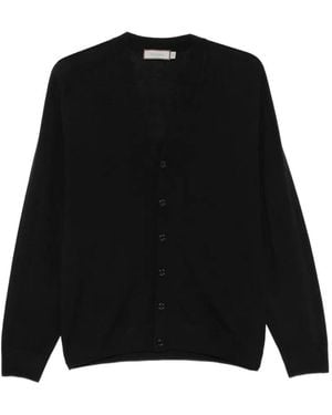 Canali Cardigan Mit V-Ausschnitt - Schwarz