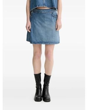 Won Hundred Wrap Denim Skirt - Blue
