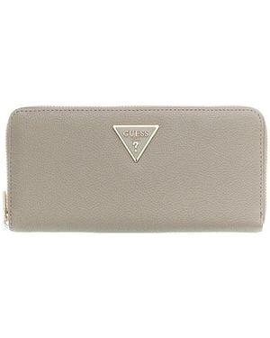 Guess Laurel Triangle-Logo Maxi Wallet - Gray