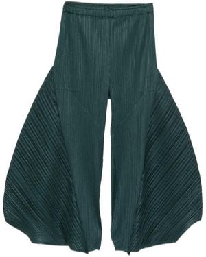 Pleats Please Issey Miyake Pleated Trousers - Green