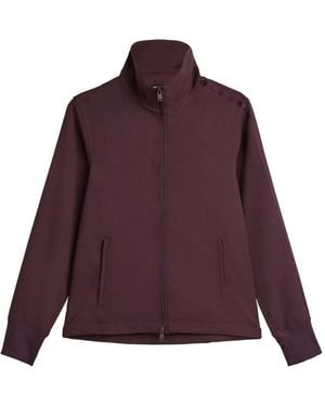 Y-3 Reißverschluss-Sweatshirt mit Streifendetail - Lila