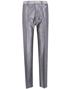 SAPIO Metallic-Finish Pants - Gray