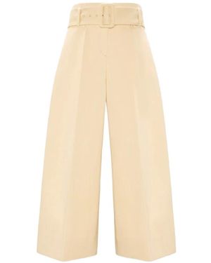 Dorothee Schumacher Belted Wide Leg Trousers - White