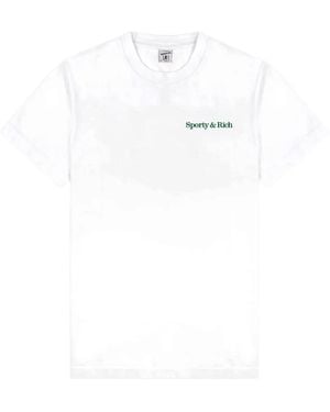Sporty & Rich Fitness 94 Logo-Print T-Shirt - White