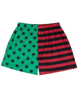 DENIM TEARS Stars Stripes Boxer (Set Of Two) - Red