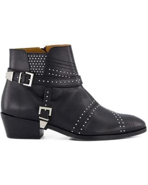 Toral Shoes Shane Stud-Embellished Ankle Boots - Black