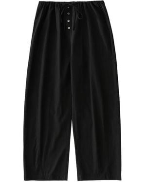 Studio Nicholson Ventura Tie-Waist Trousers - Black