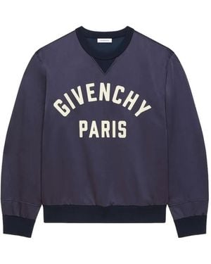 Givenchy Logo-Lettering Sweatshirt - Blue