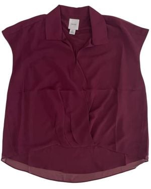 Calvin Klein Collared Blouse - Purple