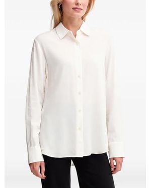 Benetton Textured Button Shirt - White