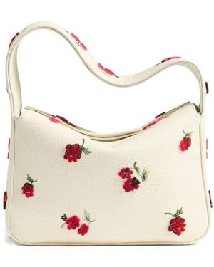 KHAITE Borsa A Spalla Elena Piccola Con Ricamo A Fiori - Neutro