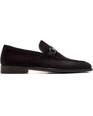 Magnanni Suede Loafers - Black
