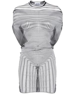 Jean Paul Gaultier Illusion ミニドレス - グレー