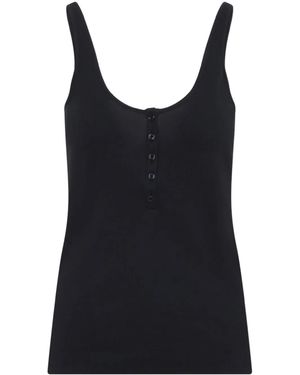 Tom Ford リブニット トップ - ブラック