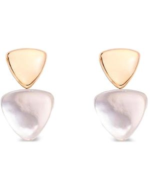 Vhernier Boucles D'Oreilles En Or 18Ct À Cristaux Et Nacre - Neutre