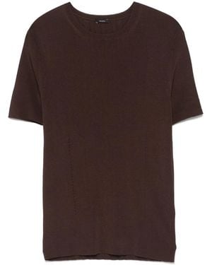 JOSEPH Geripptes T-Shirt - Braun