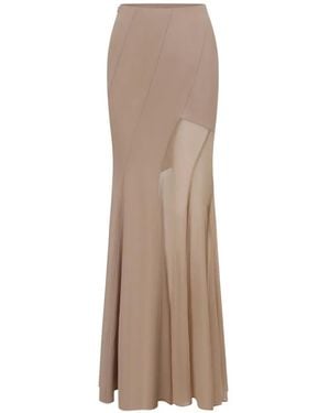 Oude Waag Paneled Maxi Skirt - Natural