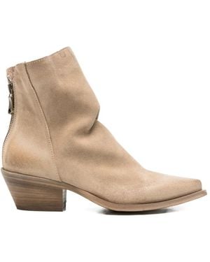 METISSE Stiefeletten mit Reißverschluss - Natur