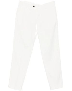 VELA SHOP Belt-Loop Straight-Leg Trousers - White