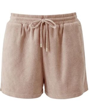 Melissa Odabash Laura Elastic-Waistband Shorts - Natural